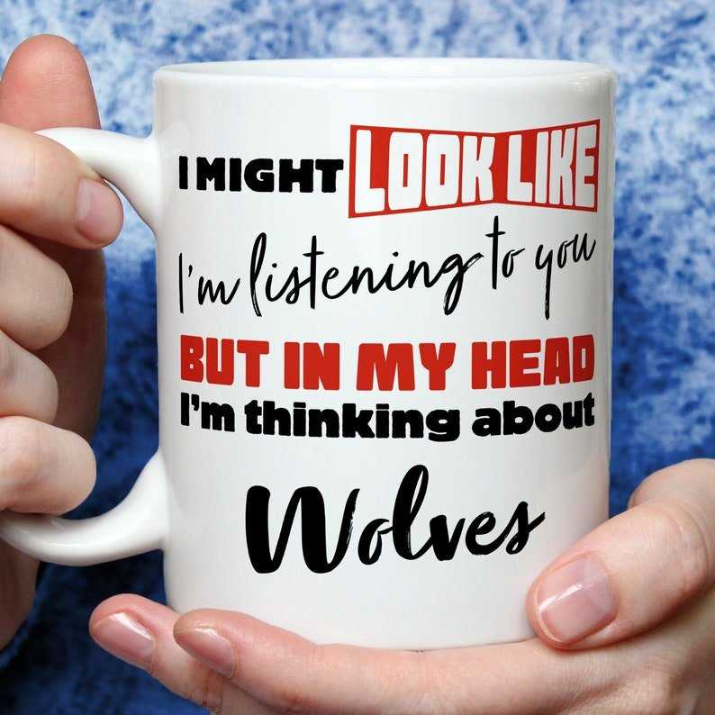 I'm Thinking About Wolves Mug