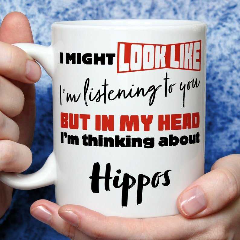 I'm Thinking About Hippos Mug