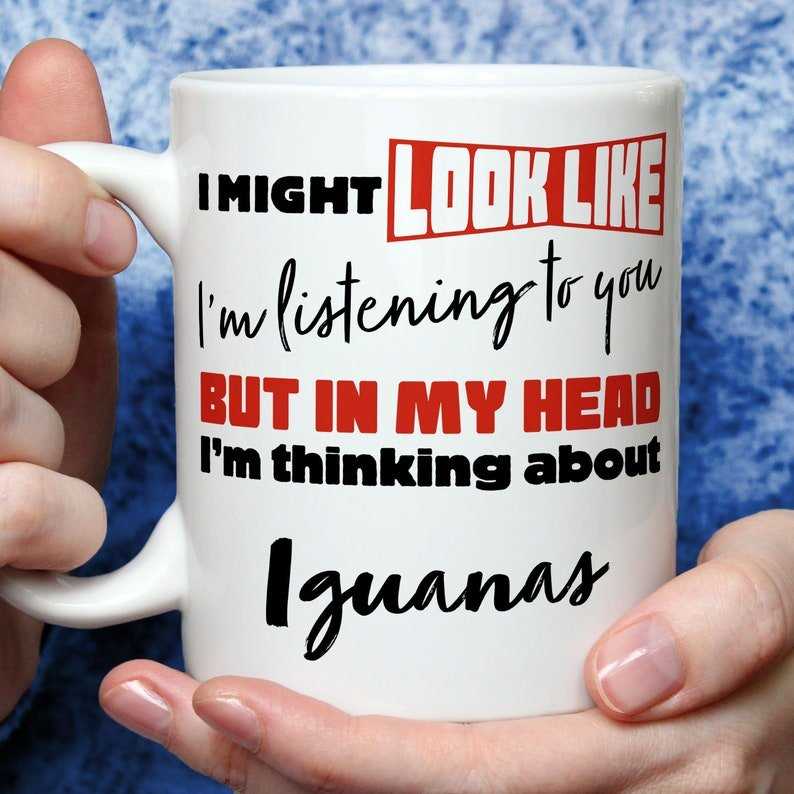 I'm Thinking About Iguanas Mug