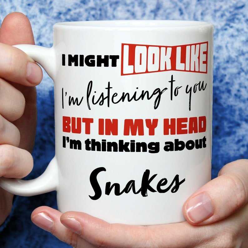 I'm Thinking About Snakes Mug