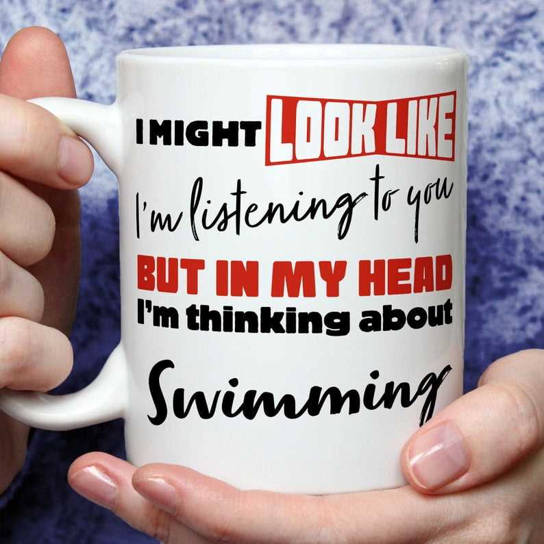 I'm Thinking About Swimming Mug