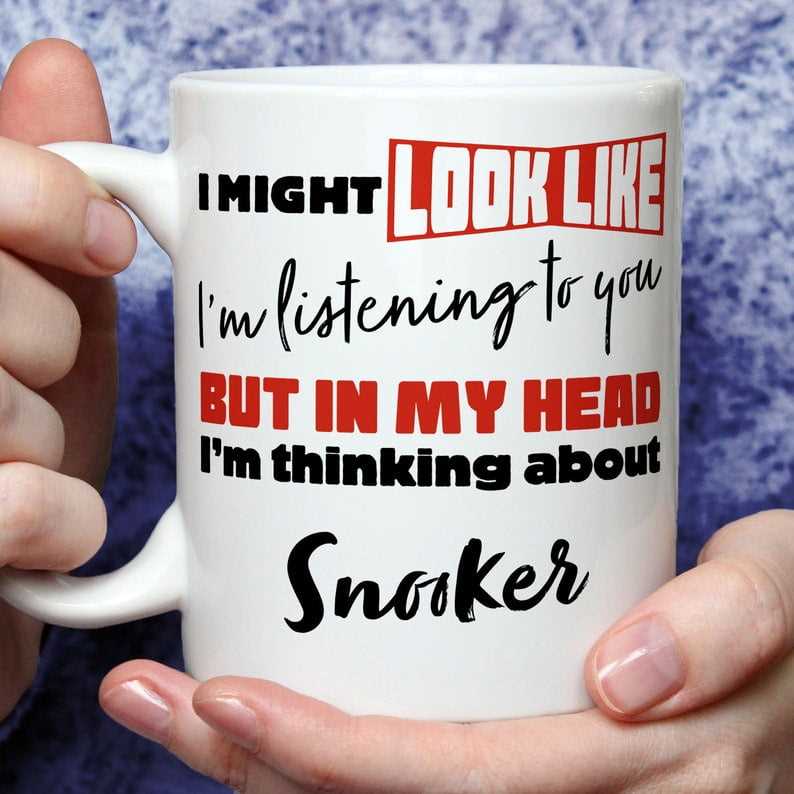 I'm Thinking About Snooker Mug