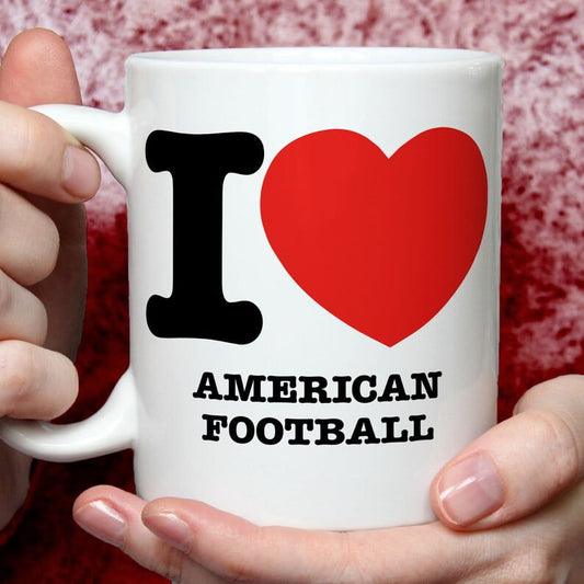 I Love American Football Mug