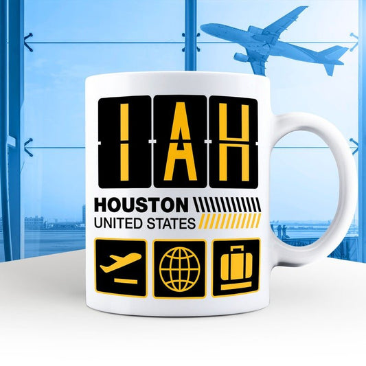 Houston Airport Tag Mug