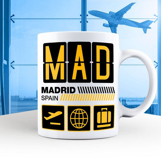 Madrid Airport Tag Mug