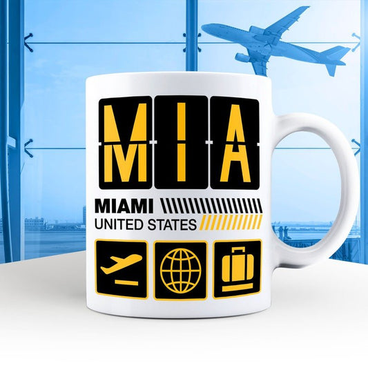 Miami Airport Tag Mug